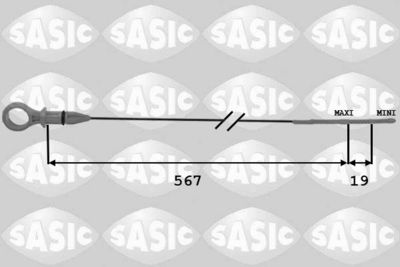 SASIC 1940018 Щуп масляный  для CITROËN C8 (Ситроен К8)