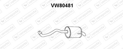 Глушитель выхлопных газов конечный VENEPORTE VW80481 для VW LUPO
