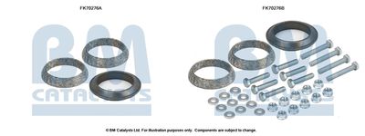 Монтажен комплект, изпускателна тръба BM Catalysts FK70276