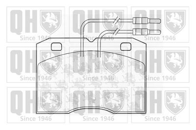 Комплект тормозных колодок, дисковый тормоз QUINTON HAZELL BP357 для ALFA ROMEO AR