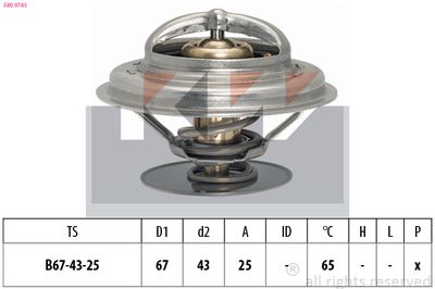 Termostat, środek chłodzący KW 580 978S