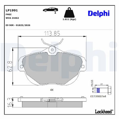 BREMSBELAGSATZ SCHEIBENBREMSE