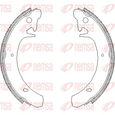 Szczęka hamulcowa REMSA 4129.00