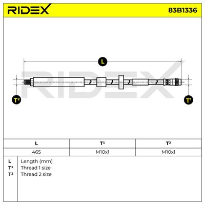 спирачен маркуч RIDEX 83B1336