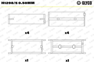 KURBELWELLENLAGER GLYCO H12985050MM 1