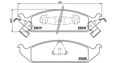 BREMSBELAGSATZ SCHEIBENBREMSE