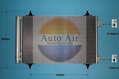 Condenser, air conditioning Auto Air Gloucester 16-9642