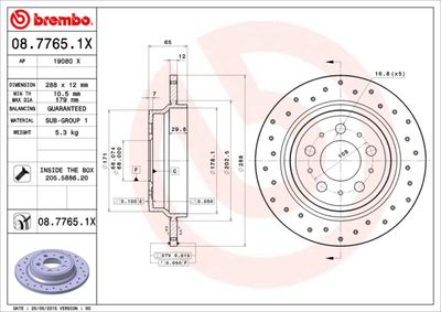 DISC FRANA BREMBO 0877651X