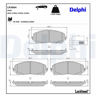 Remblokken set Voor , past: TOYOTA C-HR 2.0H 10.23-
