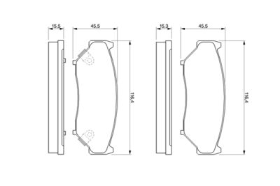 Brake Pad Set, disc brake 0 986 424 251