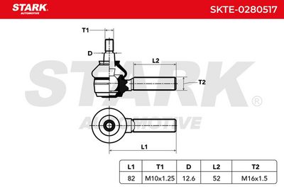 накрайник на напречна кормилна щанга STARK SKTE-0280517