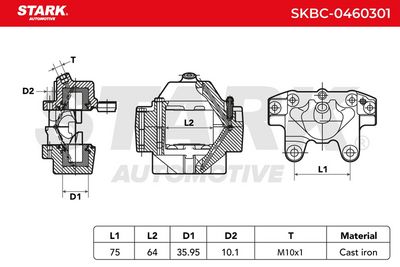 спирачен апарат STARK SKBC-0460301