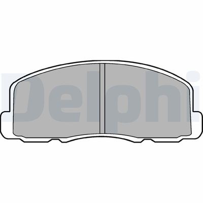 Zestaw klocków hamulcowych, hamulce tarczowe DELPHI LP458