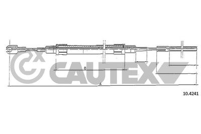 Тросик, cтояночный тормоз CAUTEX 766054 для BMW 7
