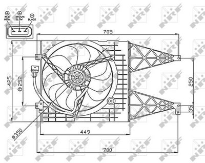 Fan, engine cooling 47744