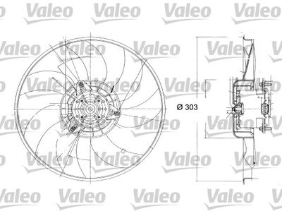 VALEO 698324 Вентилятор системи охолодження двигуна для RENAULT (Рено)