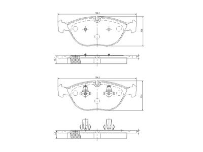 комплект спирачно феродо, дискови спирачки A.Z. Meisterteile AZMT-44-022-1000