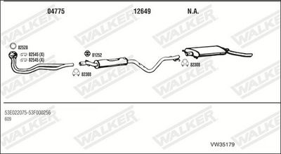 Изпускателна система WALKER VW35179