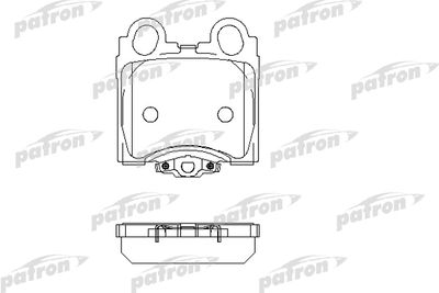 Комплект тормозных колодок, дисковый тормоз PATRON PBP1610 для TOYOTA ARISTO