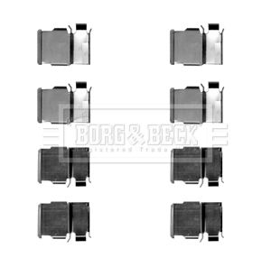 Комплектующие, колодки дискового тормоза BORG & BECK BBK1497 для MITSUBISHI PAJERO