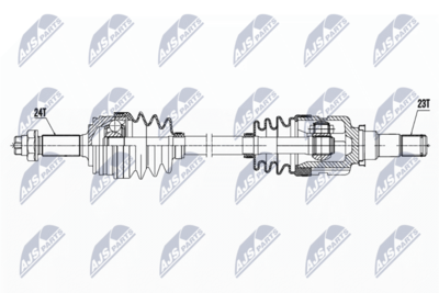 Wał napędowy NTY NPW-TY-170