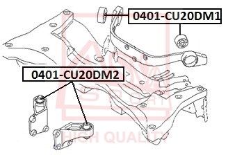 Подвеска, рычаг независимой подвески колеса ASVA 0401-CU20DM2 для MITSUBISHI OUTLANDER