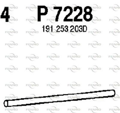 Rura wydechowa FENNO P7228