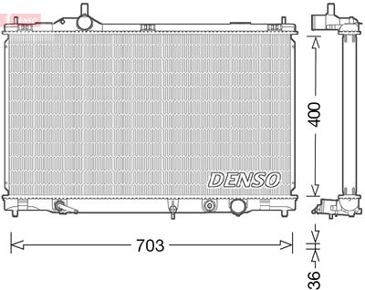 DENSO DRM50095 Радиатор охлаждения двигателя  для LEXUS GS (Лексус Гс)
