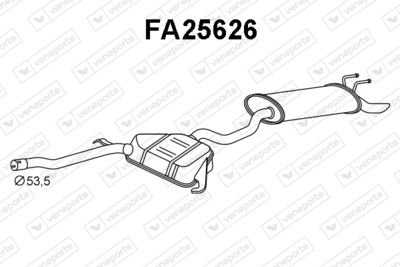 Глушитель выхлопных газов конечный VENEPORTE FA25626 для FIAT MAREA