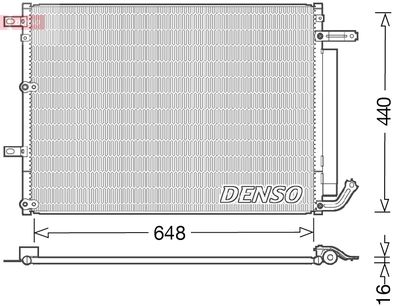 Конденсатор, кондиционер DENSO DCN06018 для JEEP CHEROKEE
