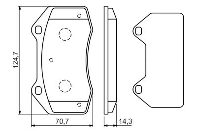 Brake Pad Set, disc brake 0 986 494 551