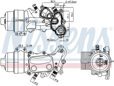 RADIATOR ULEI ULEI MOTOR NISSENS 91167 5