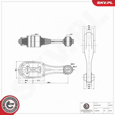 SUPORT MOTOR ESEN SKV 75SKV079 3