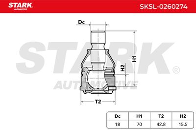 Шарнири STARK SKSL-0260274