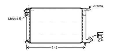 RADIATOR RACIRE MOTOR AVA QUALITY COOLING CNA2137