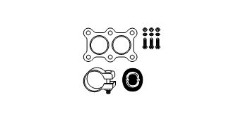 Монтажный комплект, катализатор HJS 82 11 2247 для VW SCIROCCO