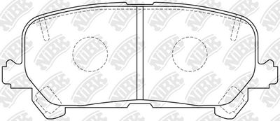 Комплект тормозных колодок, дисковый тормоз NiBK PN0646 для ACURA MDX