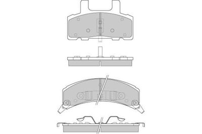 Комплект тормозных колодок, дисковый тормоз E.T.F. 12-0790 для CADILLAC ESCALADE