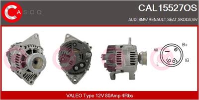 CASCO CAL15527OS Генератор  для RENAULT SAFRANE (Рено Сафране)