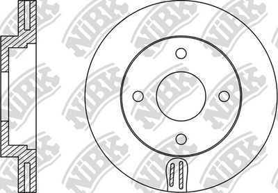 Тормозной диск NiBK RN22004 для NISSAN NOTE