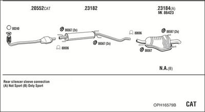 ABGASANLAGE WALKER OPH16579B