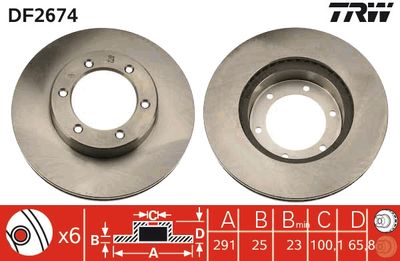 DISC FRANA TRW DF2674