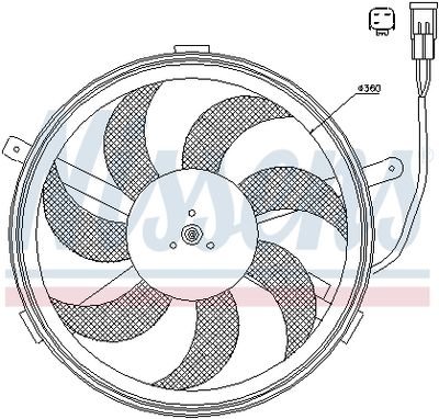 VENTILATOR RADIATOR NISSENS 85631 5