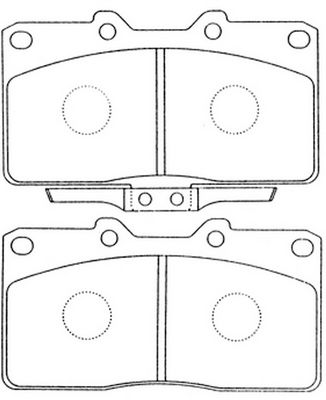 Комплект тормозных колодок, дисковый тормоз FIT FP0531 для MITSUBISHI 3000