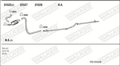 Изпускателна система WALKER RE10032B