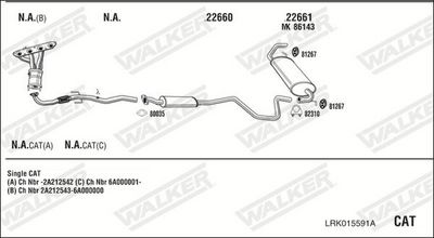 Изпускателна система WALKER LRK015591A