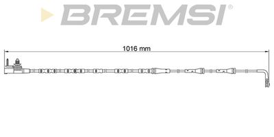 Сигнализатор, износ тормозных колодок BREMSI WI0932 для JAGUAR F-PACE