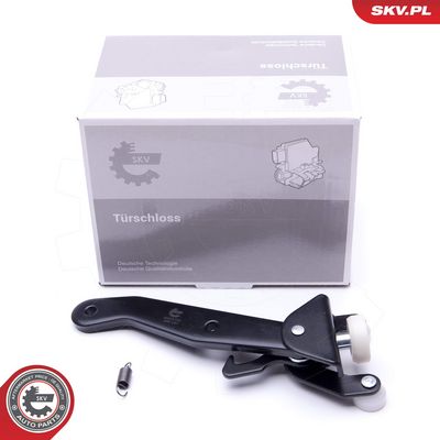 Ritinėlio kreiptuvas, atstumiamos durys