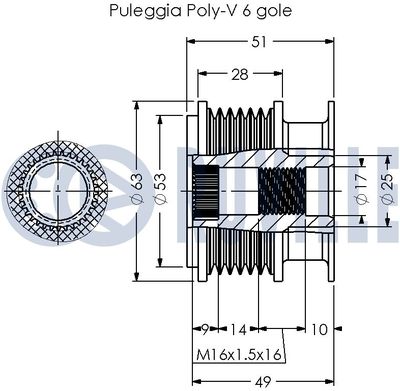 SISTEM ROATA LIBERA GENERATOR RUVILLE 542353 1