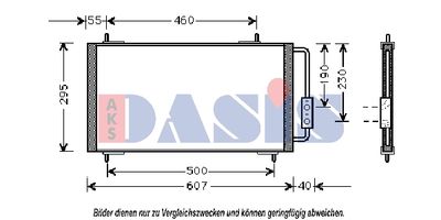AKS-DASIS 022290N Радіатор кондиціонера для MG (Мджи)